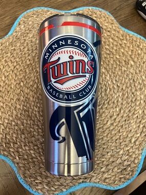 Minnesota Twins Stainless Steel Tumbler - Navy & Red Logo